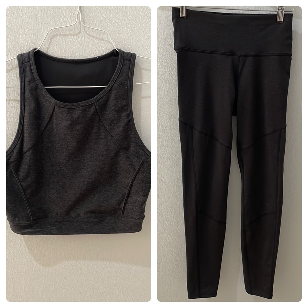 JoyLab Black Women’s Workout Top Medium and Pants Small.